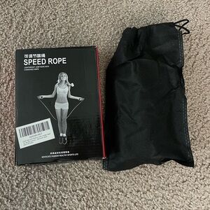 Gold Lightweight Speed Jump Rope w/ Cushioned Grips